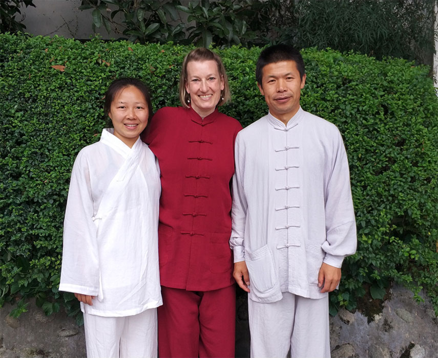 doris mit ihren qigong lehrer