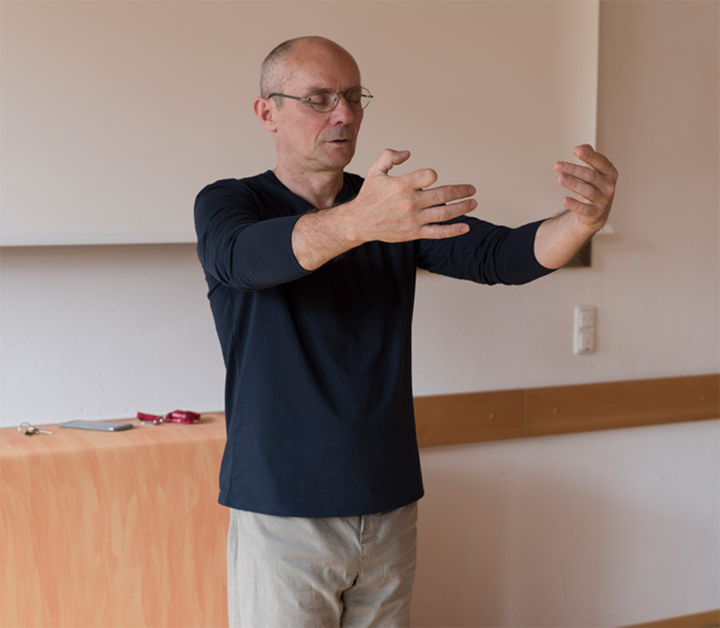 richtige haltung bei der stehmeditation