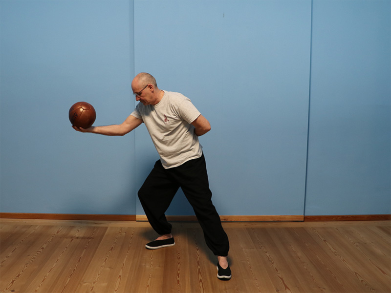 eine weitere position im taijiball